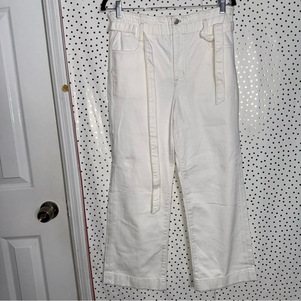 J.Crew White Wide-Leg Pants NWT